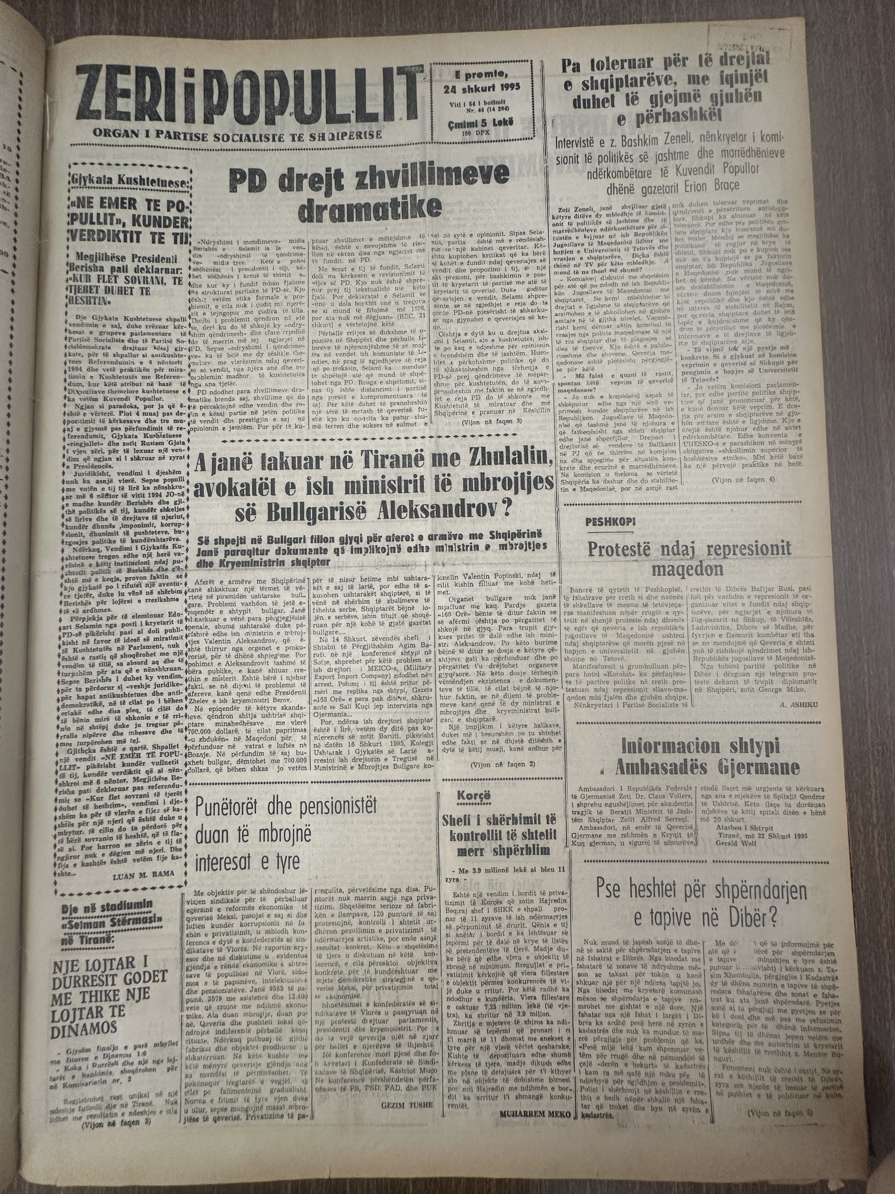 Zëri i Popullit 1995-02-24